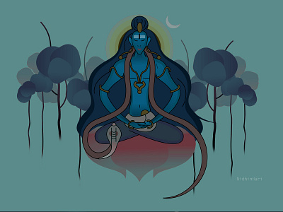 Shiva goddess hindugoddess icon illustration indian religios shiva vector