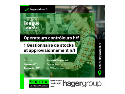 Elément de la campagne Hager pour Sofitex