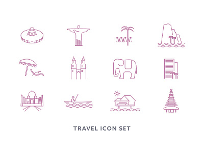 Travel Icon Set