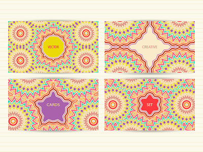 Business cards with mandala