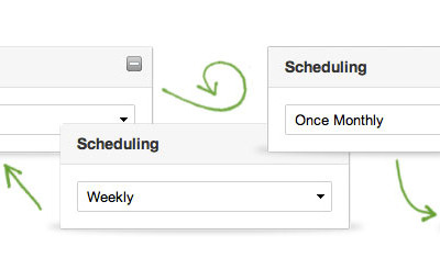 Explaining report scheduling