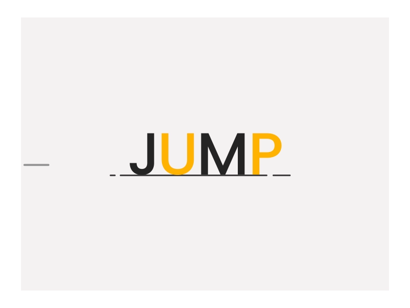 Just esca"P"ed animation dribbble shot 6 gif jump just escaped simple text animation