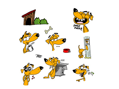 Dog Mood app dog graphic design illustration krita