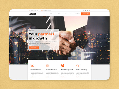 partners growth adobe xd app attorney branding design e commerce business e commerce landing page examples figma graphic design growth header hero section landing page ui ui ux design web design wordpress website