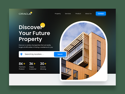 Real-estate Hero Section Design