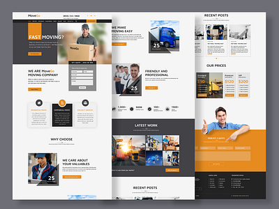 Moving company Landing page