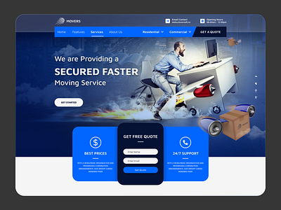 Moving & Logistics Home Page- Header