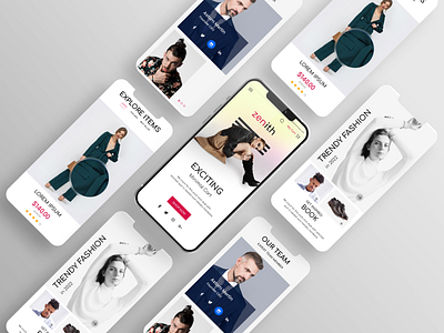 Fashion Landing Page mobile version