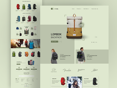 Bag Shop Website - Web Homepage