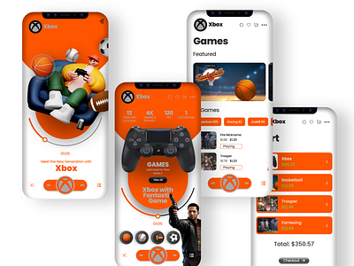Gameing Mobile app - UI Design. app esports game app gaming app gaming mobile app graphic design herosection sports streaming app ui