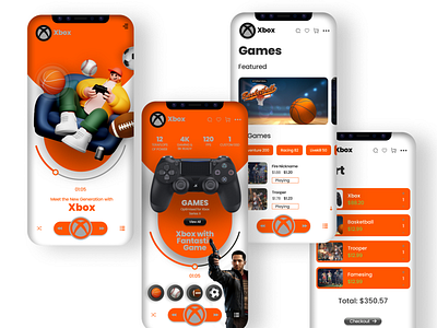 Gameing Mobile app - UI Design.