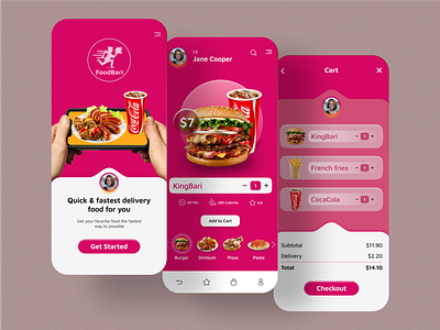 Food dalivery app pizza
