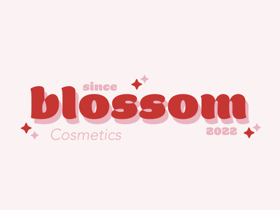 Blossom Cosmetics Brand Designing (sub logo design)🍒 by Yesha on Dribbble