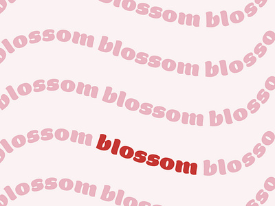 Blossom Brand Pattern 🍒✨ branding design graphic design illustration logo pattern typography ui vector