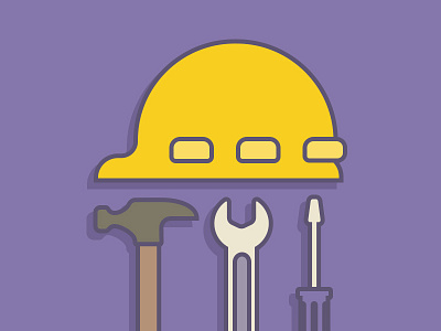 Construction godaddy hammer hard hat screwdriver wrench