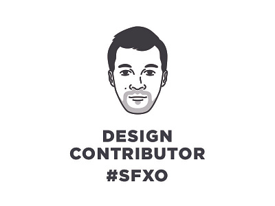 SFXO Design Contributor - Devon bandw head illo portrait san francisco sanfrancisco