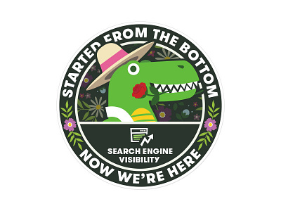 Howie the Florasaur dinosaurs florist flowers seo