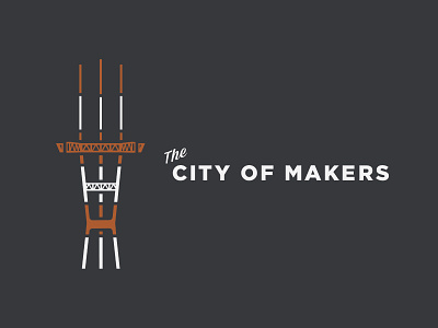 Sutro Tower city illustration makers san francisco sf sutro tower the city