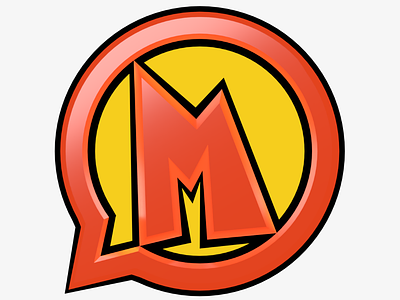 ChatMan Logo blender chat logo messaging mezaka superhero