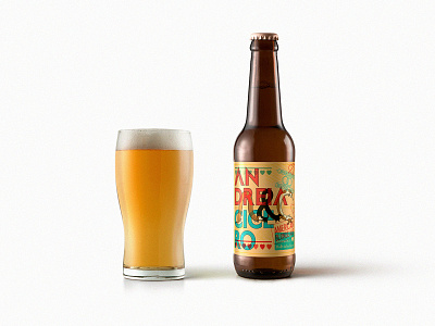 Wedding Beer beer branding illustration illustrator label design packing vector