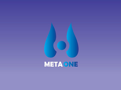MetaOne logo design branding color company design gradient graphic design handdrawnlogo illustration logo logodesign minimalist modern procreate ui vector
