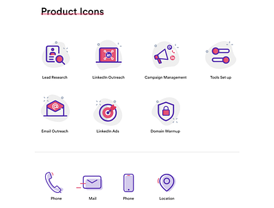 Product Icons email marketing icon design icon set iconography marketing campaign
