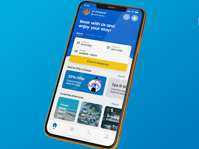 Hotel App Ui by Siby Paulose on Dribbble
