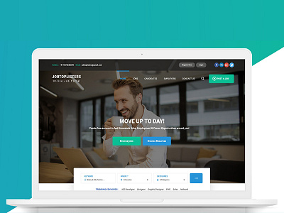 Job Portal Web Redesign job portal job website jobs list web design