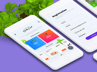 Daily Cart - Fresh fish & Meat app ui dashboard ui ecommerce fish meat fish meat app ui