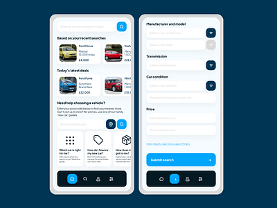 Car Dealer App app car commerce dealer design shop ui ux