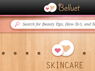 Belluetnew2 app beauty black pink texture typography wood