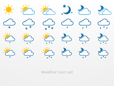 Weather Icon set by PrimDesign on Dribbble