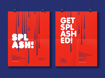 Splash - unused concept part 1 branding concept fresh poster red splash