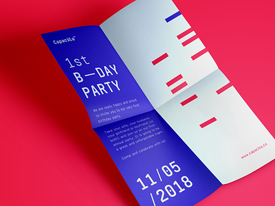 Capacita - Invitation blue brand identity capacita invitation level up paper red typography