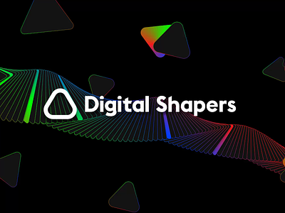 Digital Shapers - 1st Logo Animation after effects animation branding clean design gif icon logo motion design vector