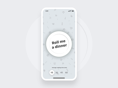 DinnerRoller - An idea cooked for you - Interaction after effects after effects motion graphics animation clean design gif interaction interactiondesign ios iphonex minimal minimal app mobile app mobile design mobile ui motion motion design ui ux