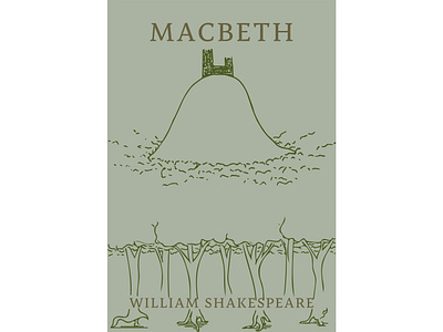 Macbeth Bookcover book cover design illustration typography