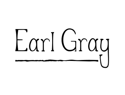 Earl Gray Tea Logo branding design graphic design logo design typography