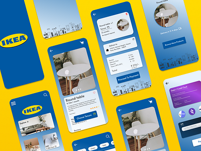 IKEA Furniture Rental Mobile App Design