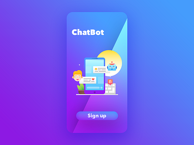 ChatBot design mobile ui ux