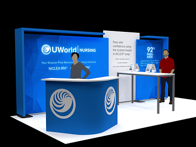 UWorld Tradeshow Booth