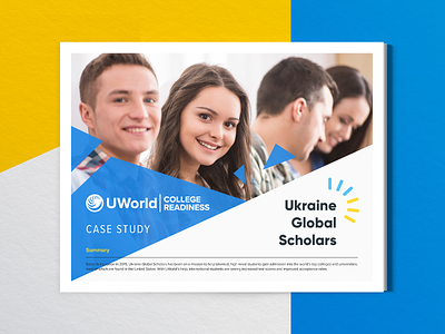 UWorld College Readiness Ukraine Global Scholars Case Study case study digital layout print print layout
