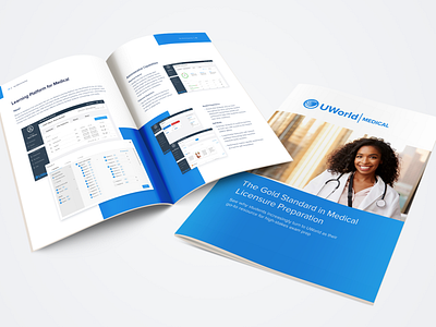 UWorld Medical Institutional Partnership Booklet brochure design layout print
