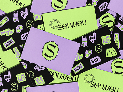 SOUMOU -Youngster Fashion 😎 anti design brand identity branding business card dribblebest fasion graphic design inspiration logo logo design logo inspo product design stickers unisex youngster