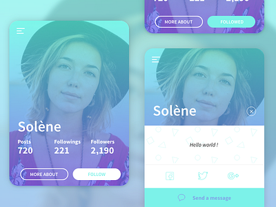 DailyUI 006 - Profile Page