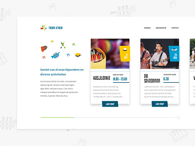 Troupe A'dour - Event list page abstract basic category color culture design music theatre ticket troupeadour ux web
