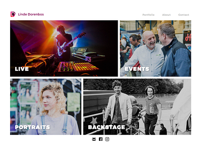 My first coded website for a client! concert frontend photo photograph photographer webdesign website