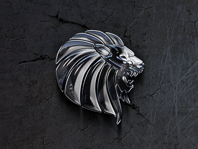 Leo animal animation chrome frost head ice king leo leon lions liqud metal mistique myst smoke strenght symbol
