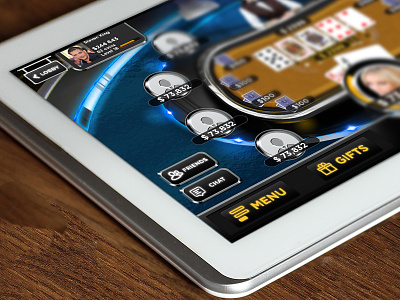 Poker Game android design gambling game gaming interface ios ipad iphone poker ui ux