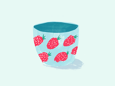 strawberry pot bowl pot strawberry